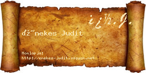 Énekes Judit névjegykártya